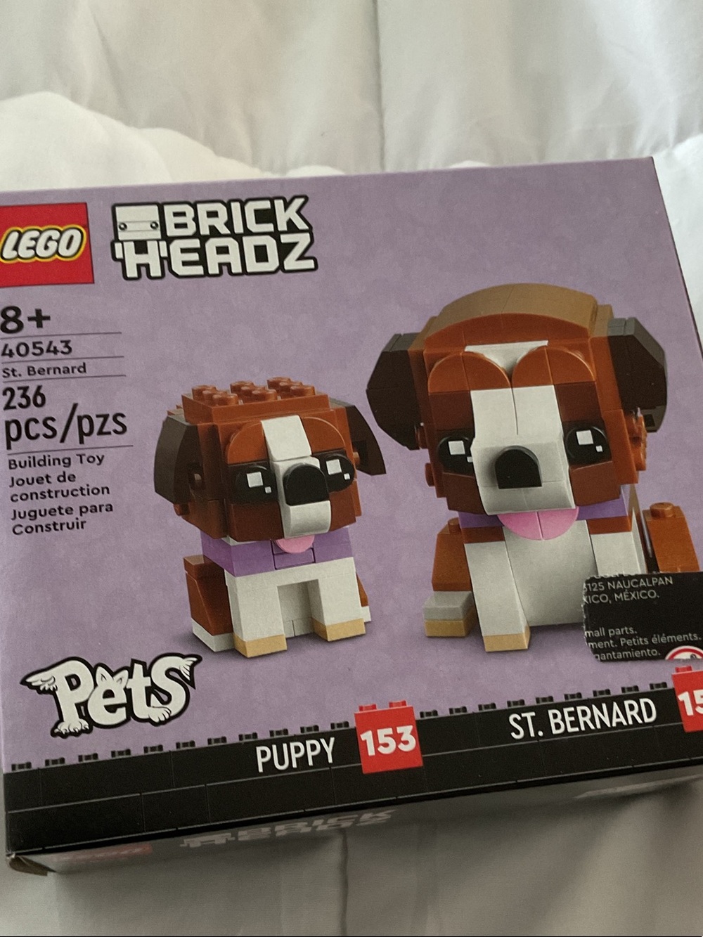 Lego St. Bernard BrickHeadz Puppy 40543